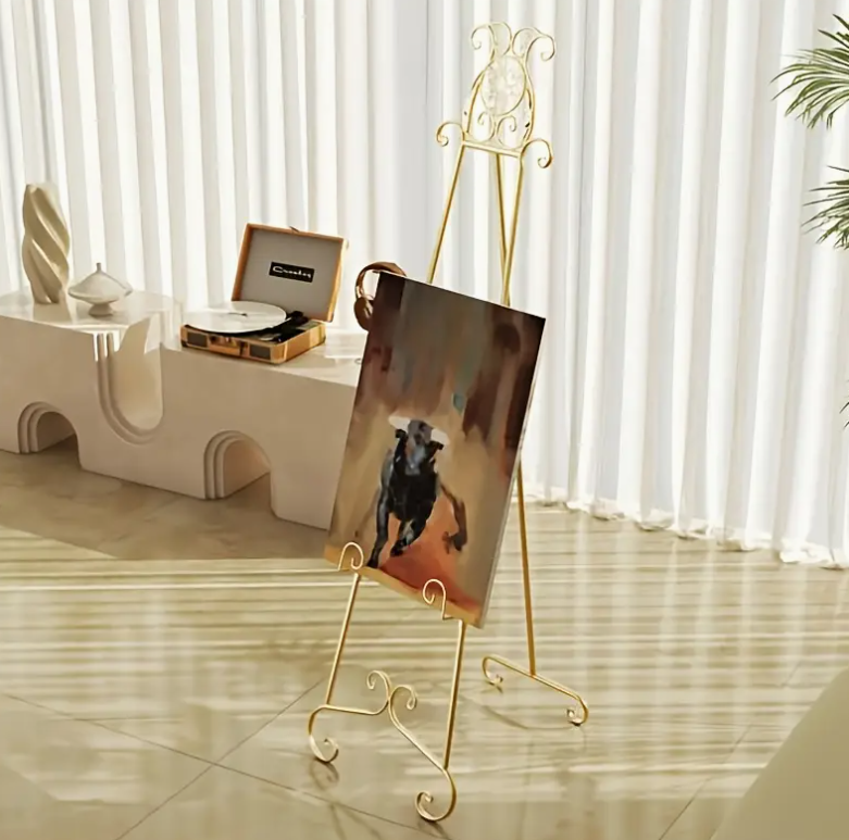Classic iron art easel display stand