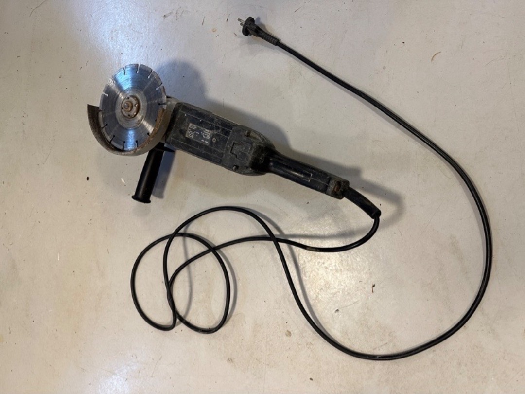 Atlas copco vinkelsliper stor, m/diamantblad