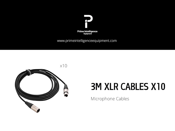 10x xlr cables (3m)
