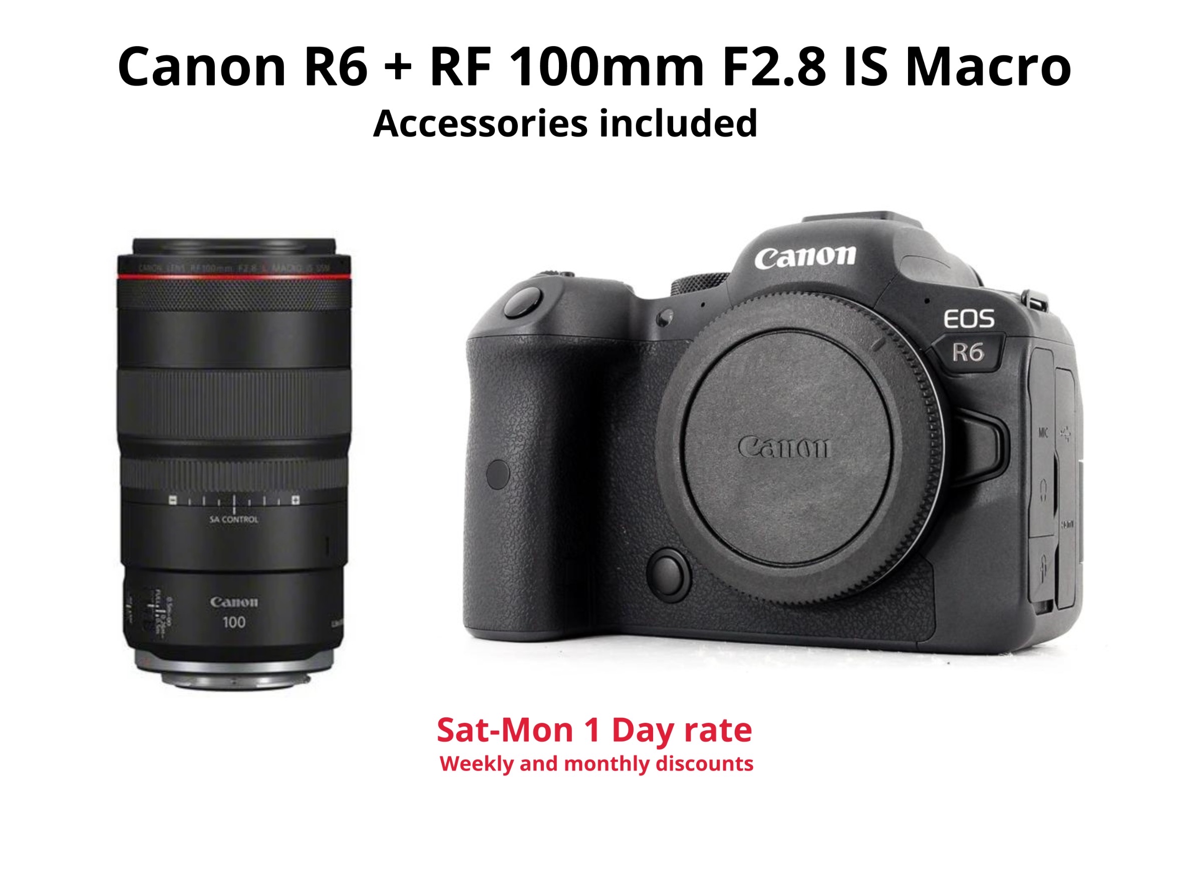 Canon r6 + rf 100mm f2.8  macro