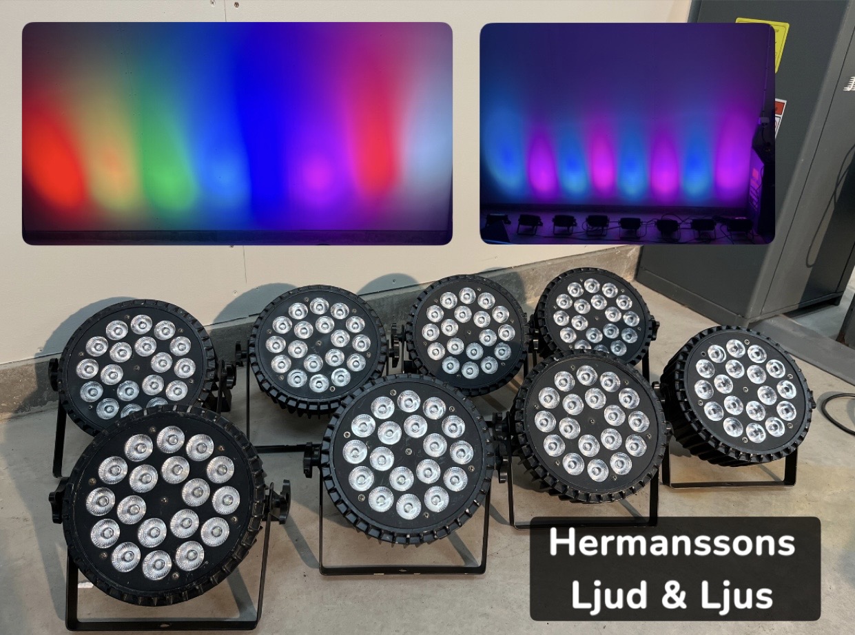 8st led rgbw up-lights