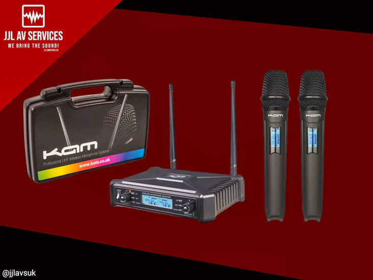 Kwm1920 dual uhf wireless handheld system