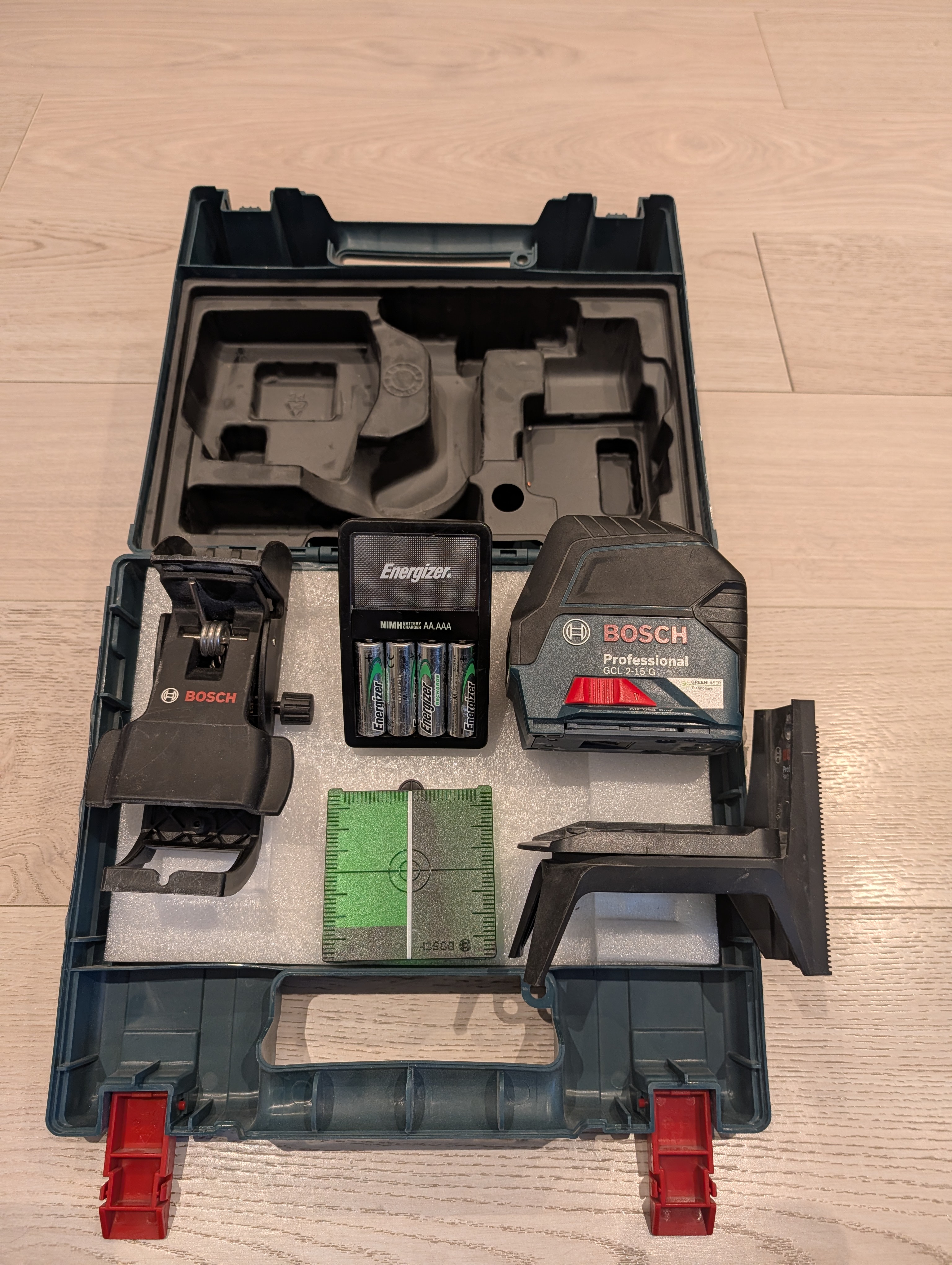 Grön korslinjelaser bosch gcl 2-15 g (syns extra bra!)