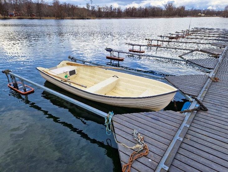 Roddbåt i motala ström