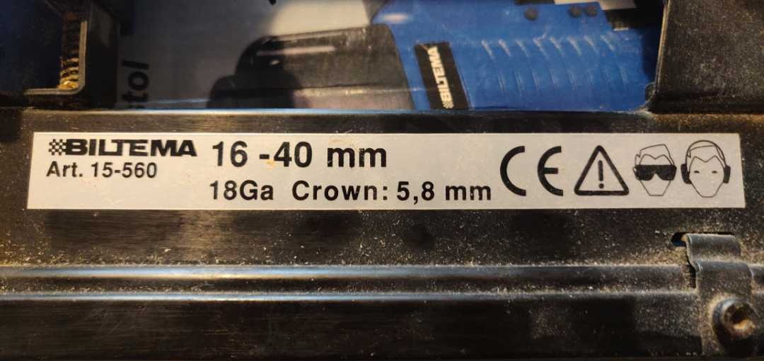 Biltema klammerpistol 16-40mm