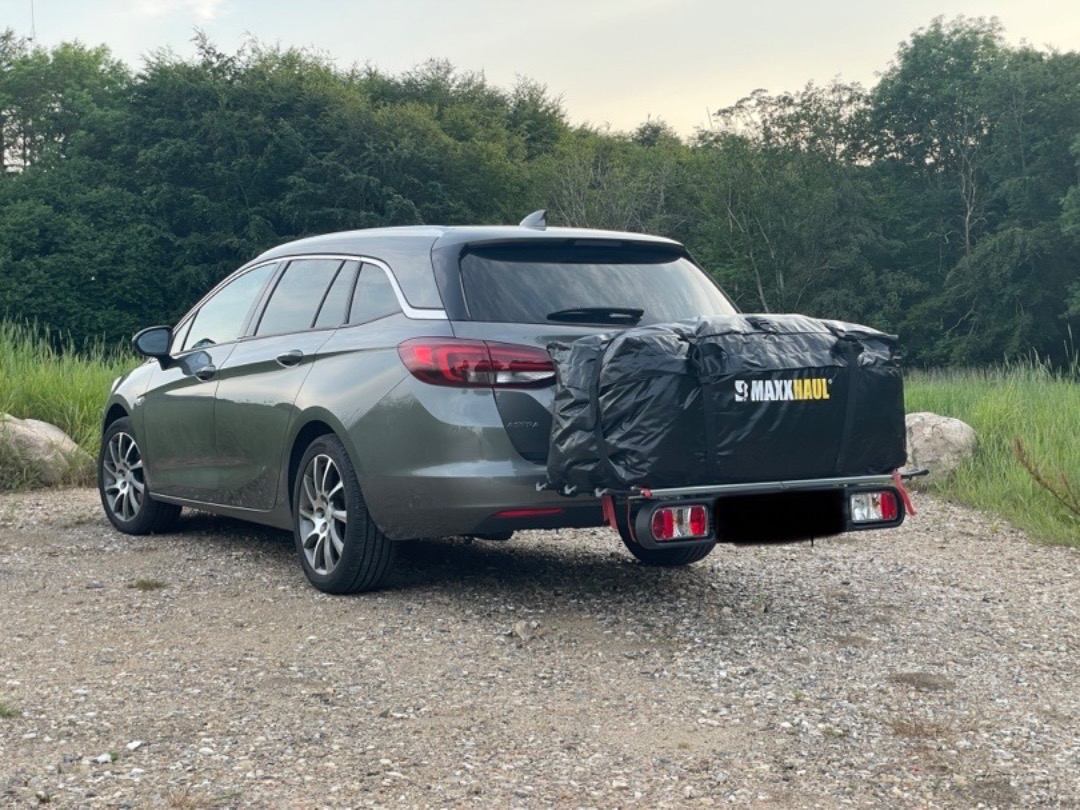Stor anhængertaske/bagageboks med holder