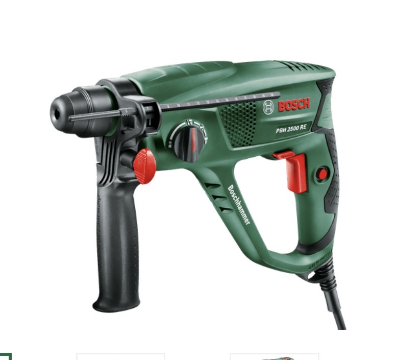 Kraftig bosch pbh 2500 re borhammer – perfekt for betongvegger!