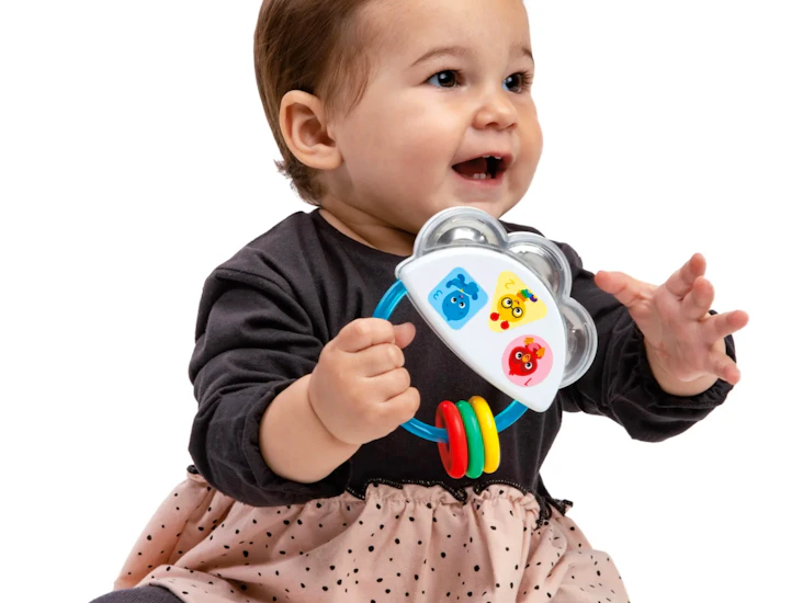 Baby einstein tiny tambourine musical toy (2)