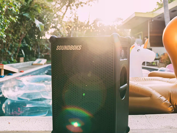 Soundboks 3 med discolys