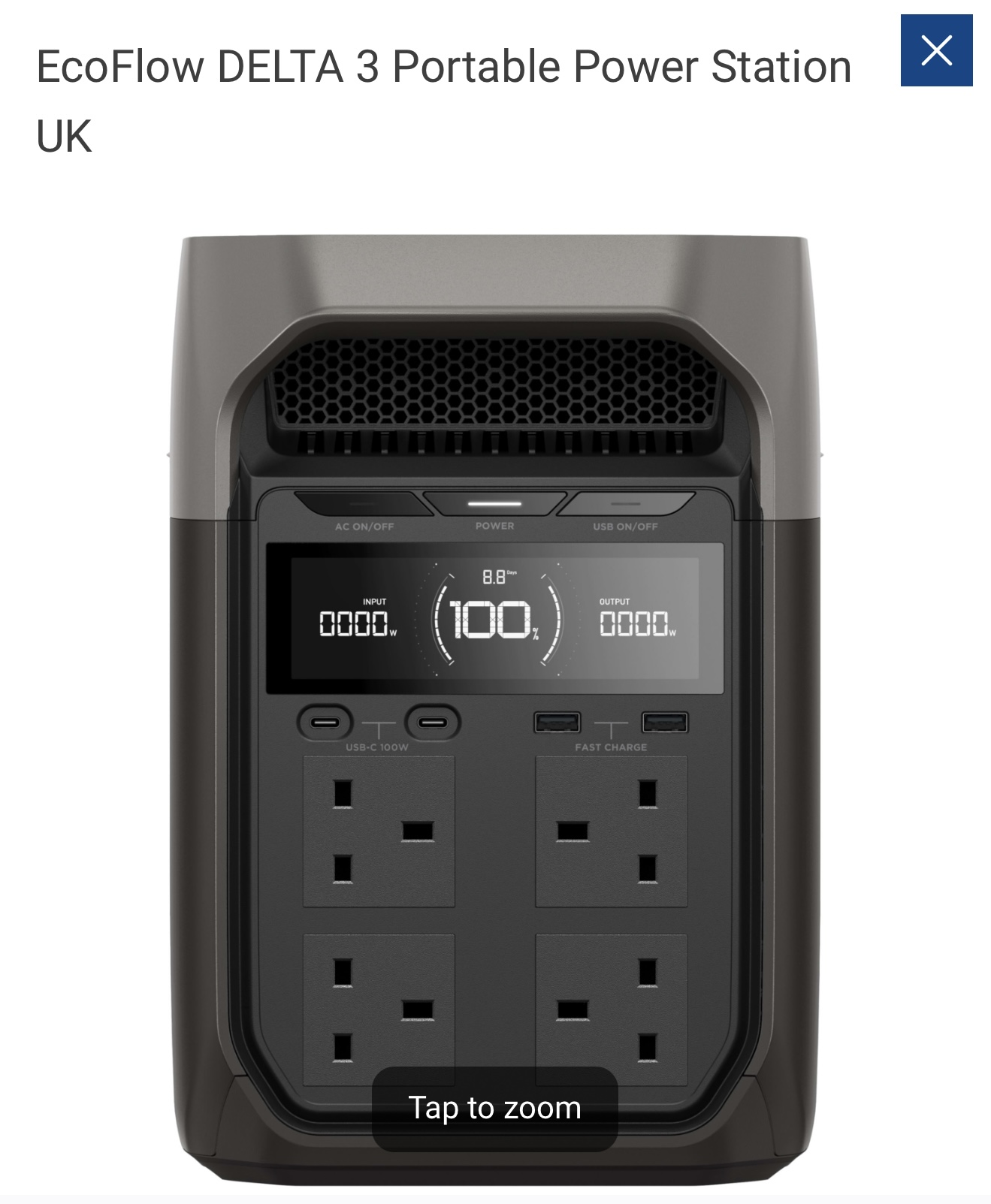Ecoflow delta 3 3000w / 1024wh 2025 smart battery power station 