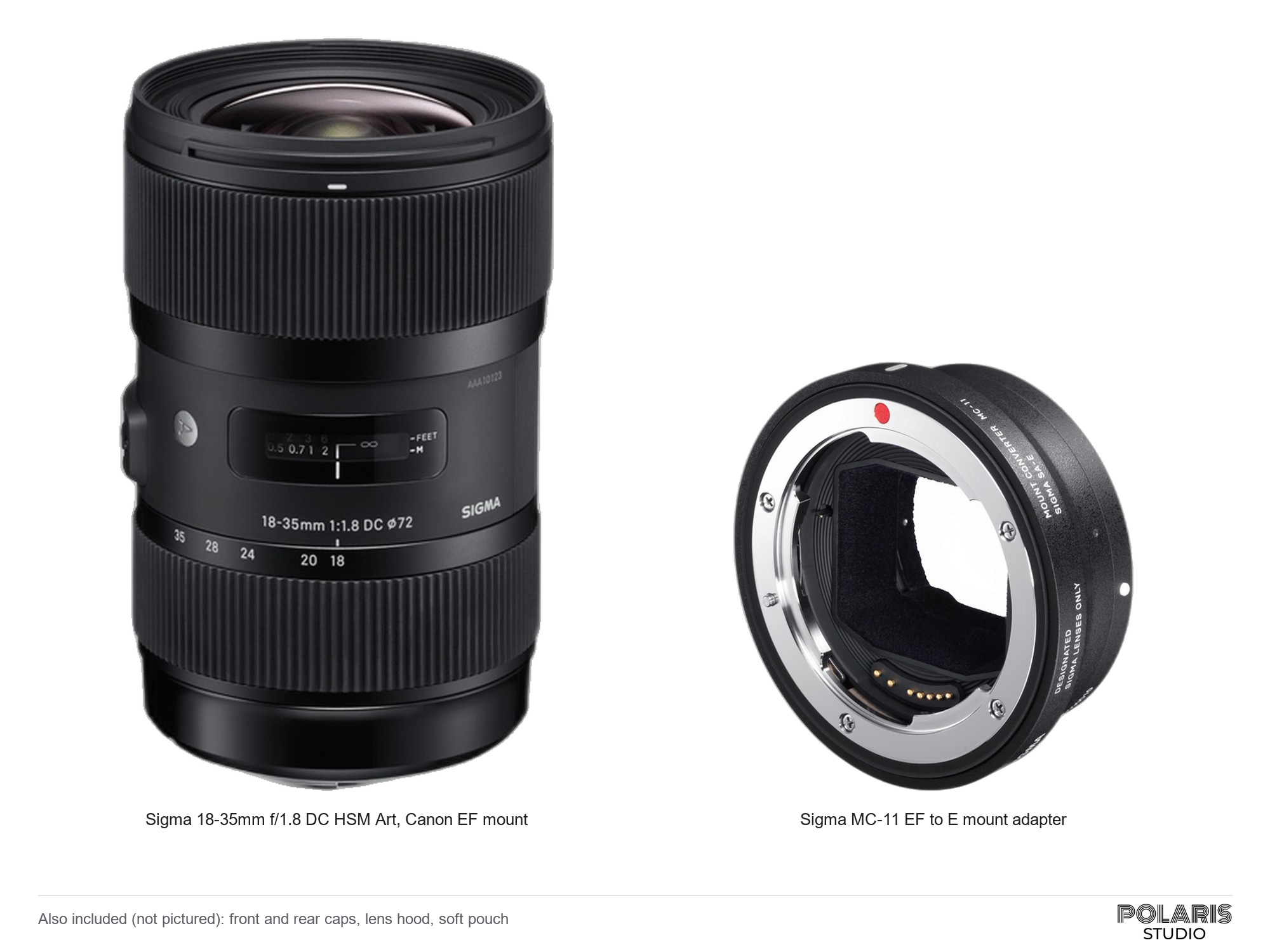 Sigma 18-35mm f/1.8 art ef with mc-11 adapter, fast zoom for sony e cameras