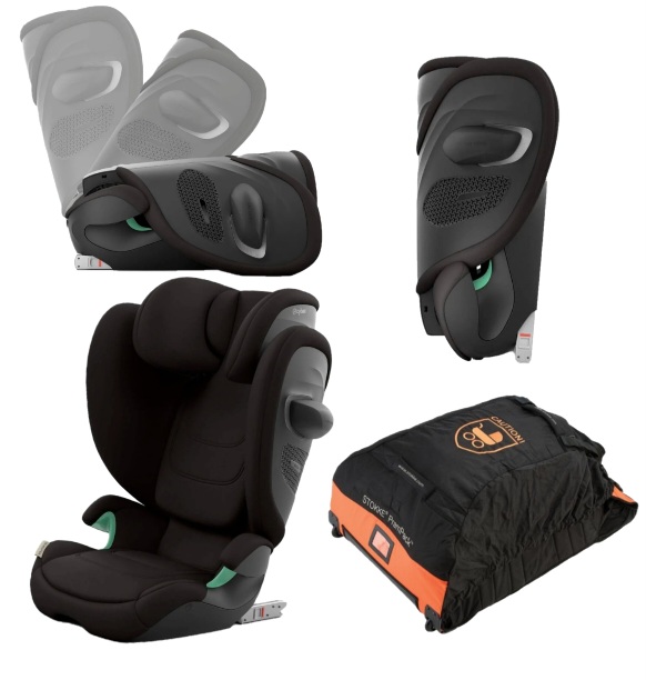 Cybex g2 taittuva turvavyöistuin, turvaistuin, stokke prampack