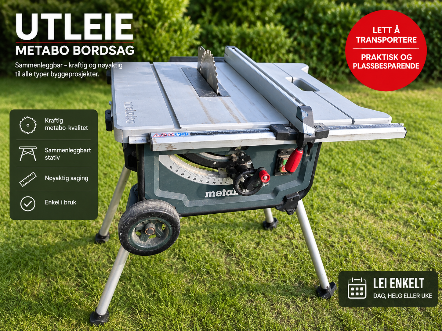 Metabo sammenleggbar bordsirkelsag