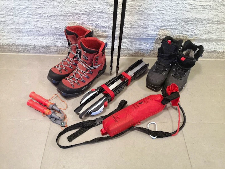 Retkiluistimet + varusteet