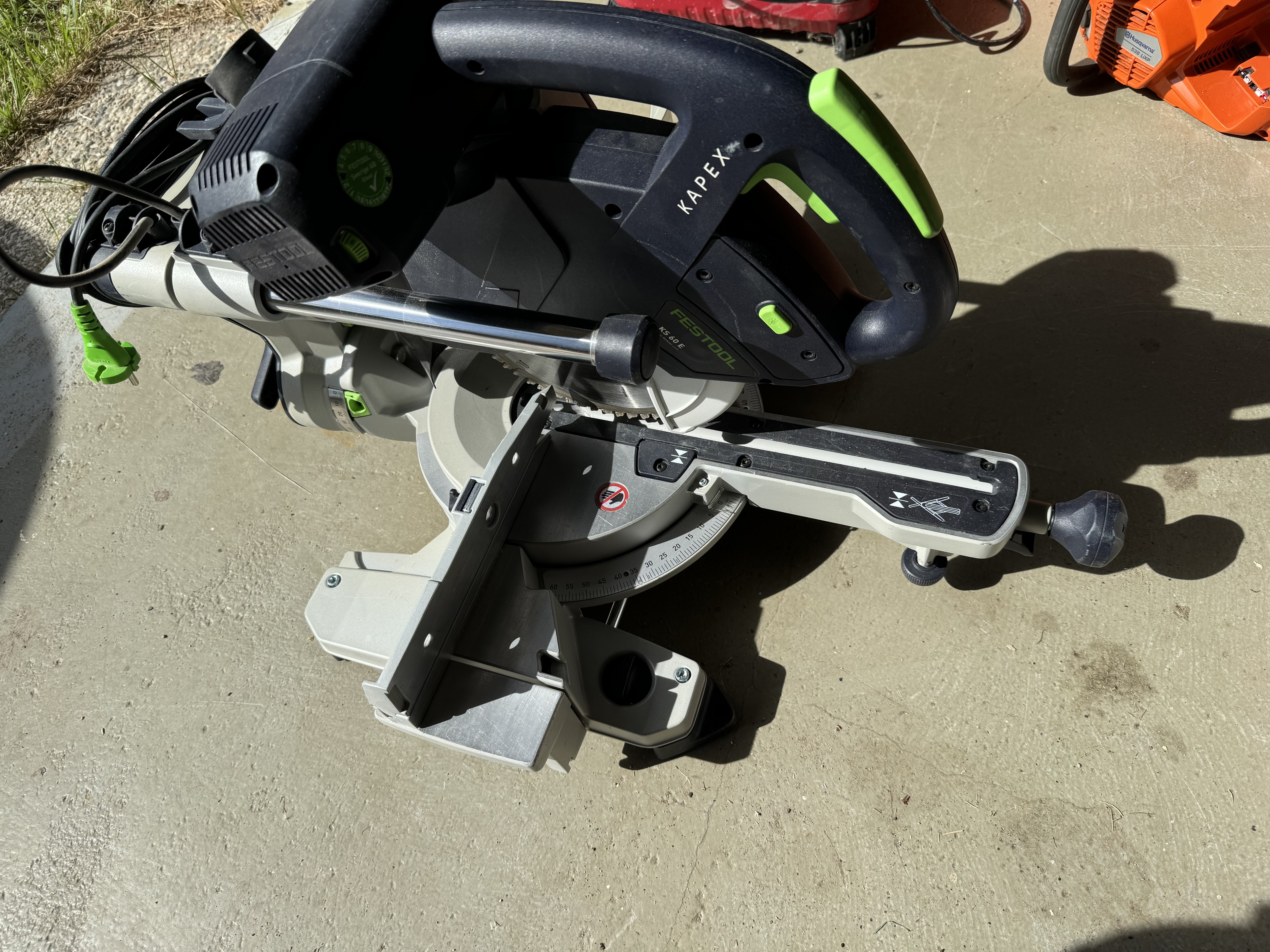 Festool ks 60e kap/gersåg med fintandade klingan