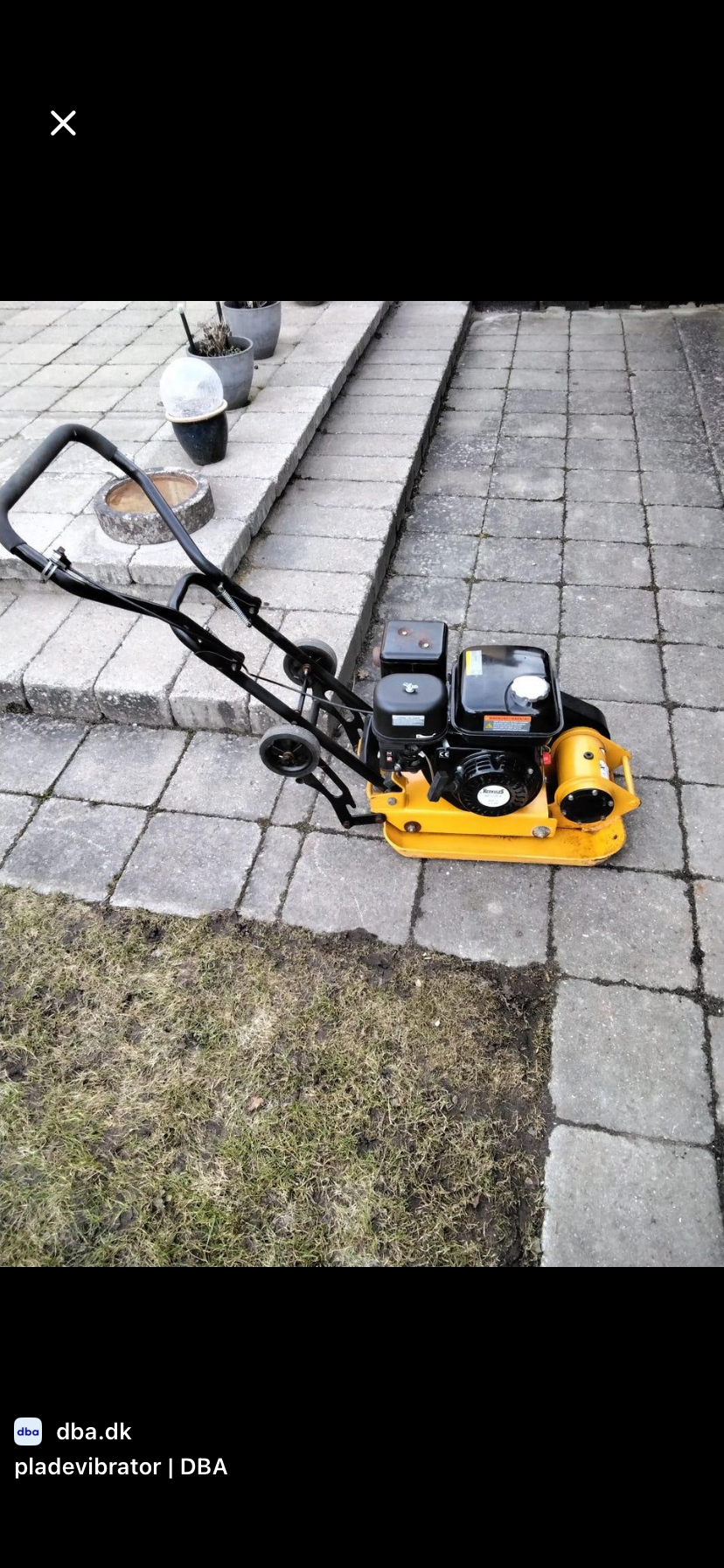 Padda 65kg hercules rp 1100 b markvibrator / vibroplatta
