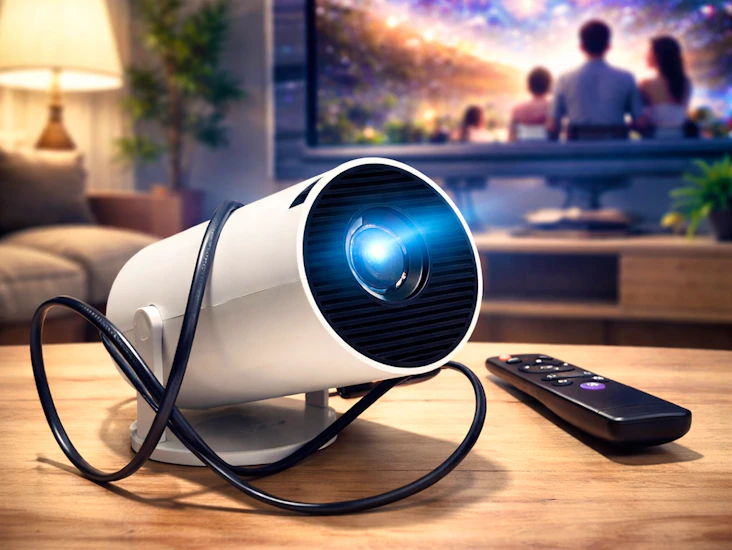 Prosjektor m. fjernkontroll