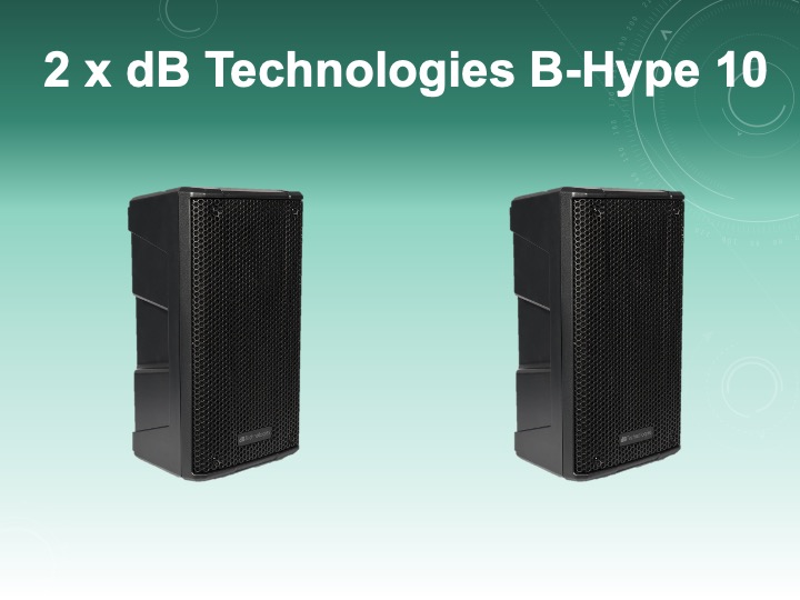 Db technologies b-hype 10 active speaker (two units)