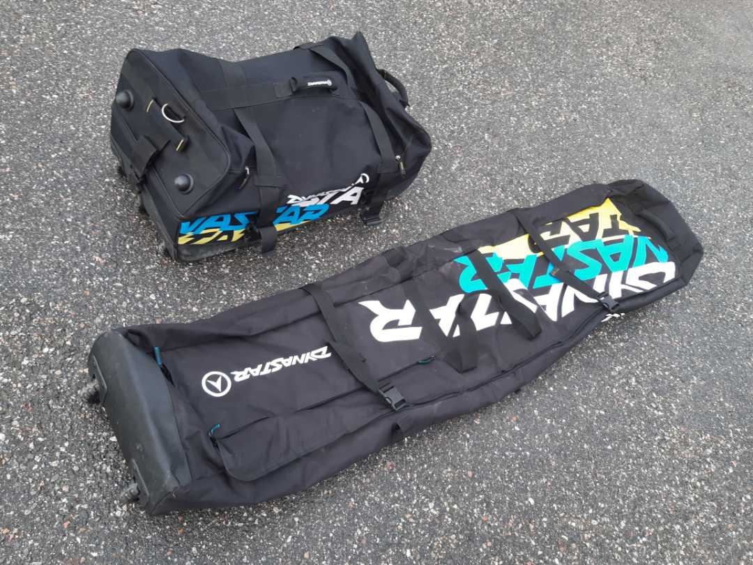 Rullväska och skidfodral 