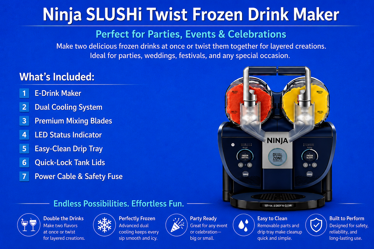 Ninja slushi twist frozen drink maker