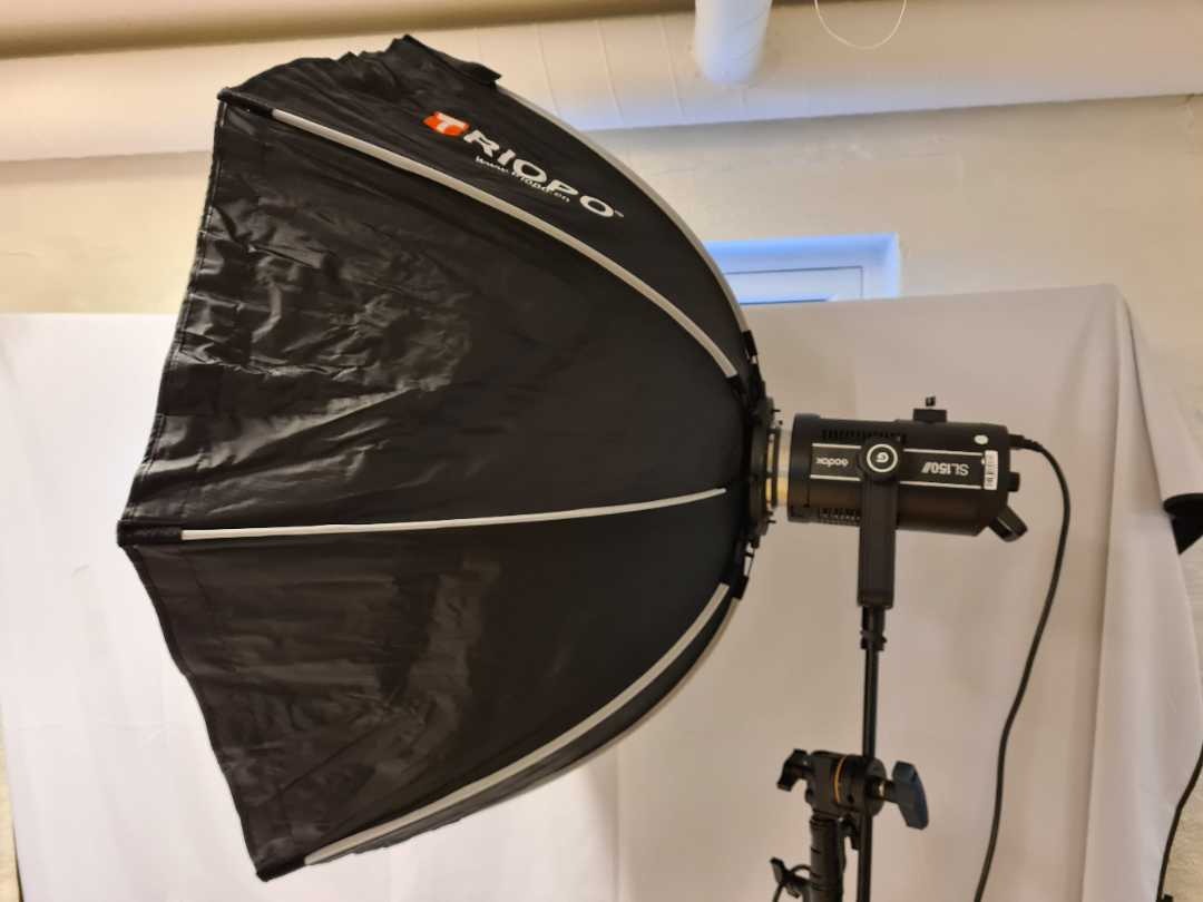 Godox sl150 ii med 120cm stor softbox 