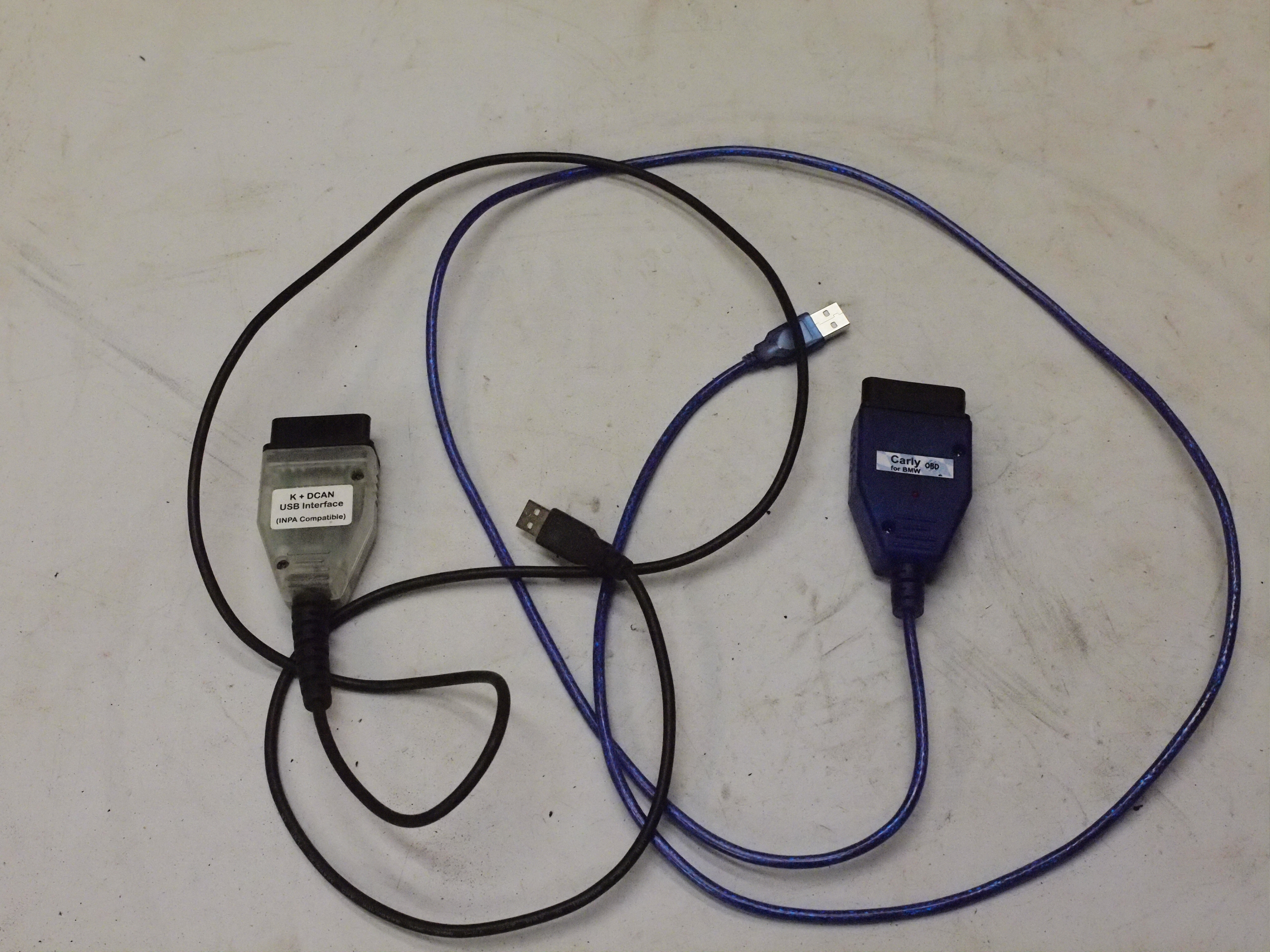 Bmw obd2-usb kablar, carly och bmw inpa.