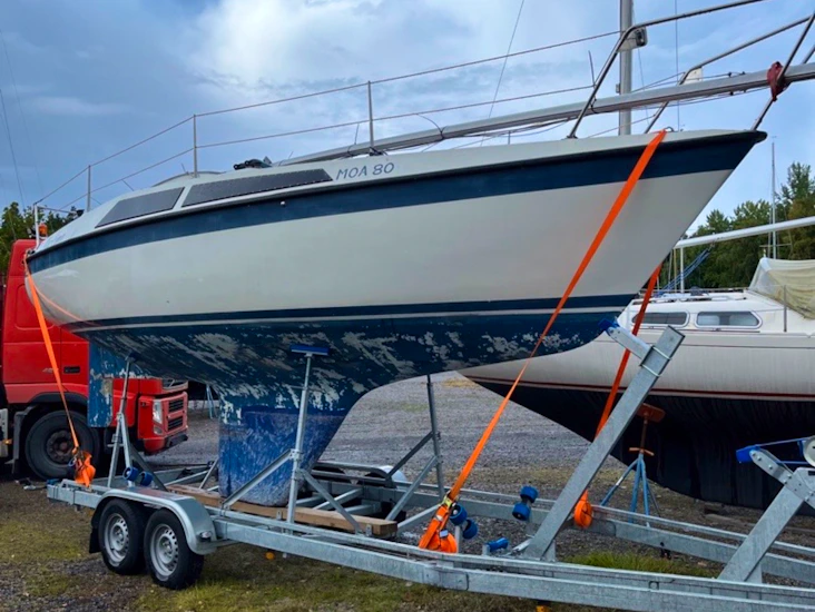 Båttrailer 3500kg 80km/h