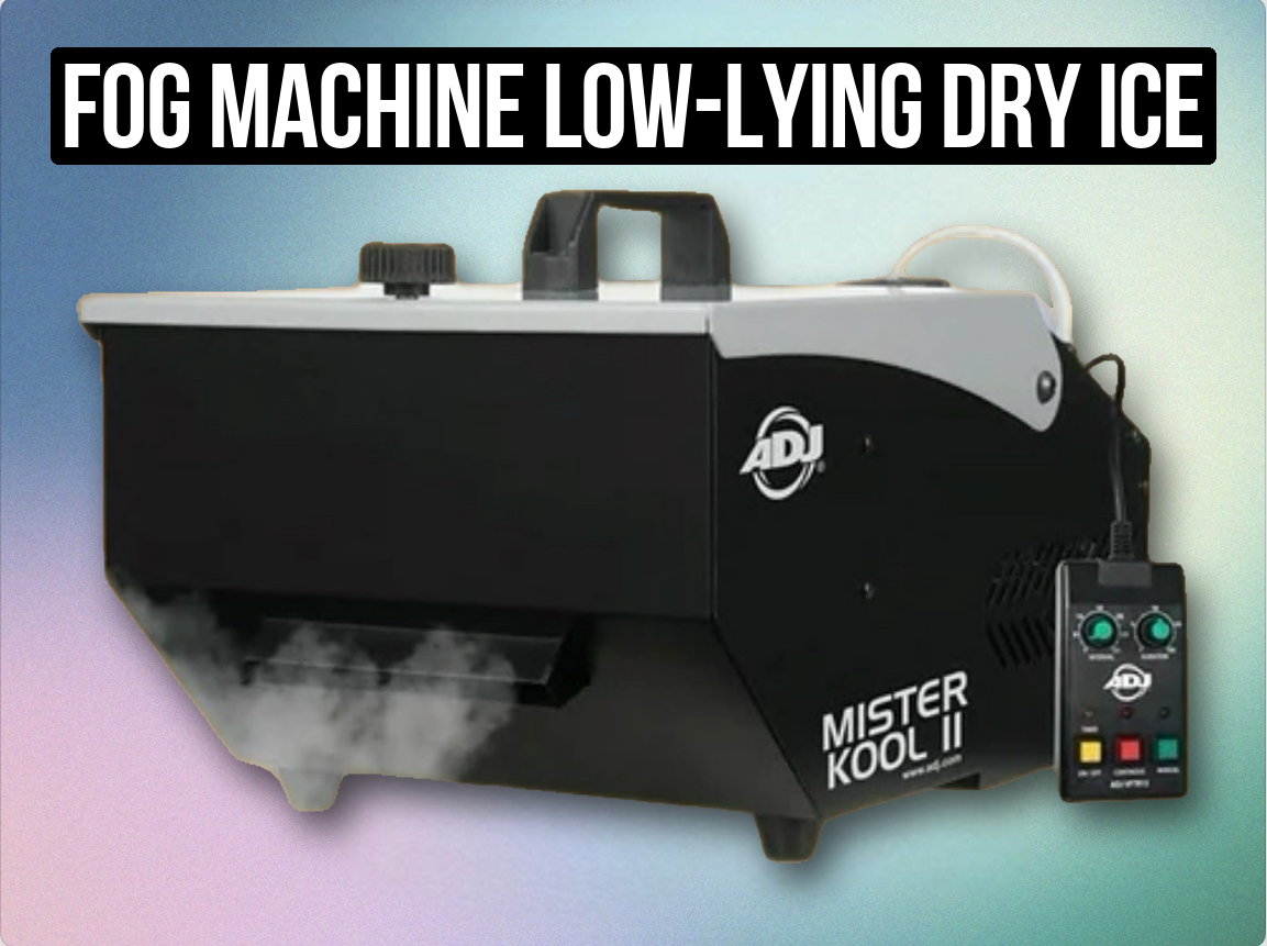 Fog machine low-lying dry ice effect | ground fogger, heavy smoke machine, stage / party / wedding mist (like chauvet nimbus, adj mister kool ii) 