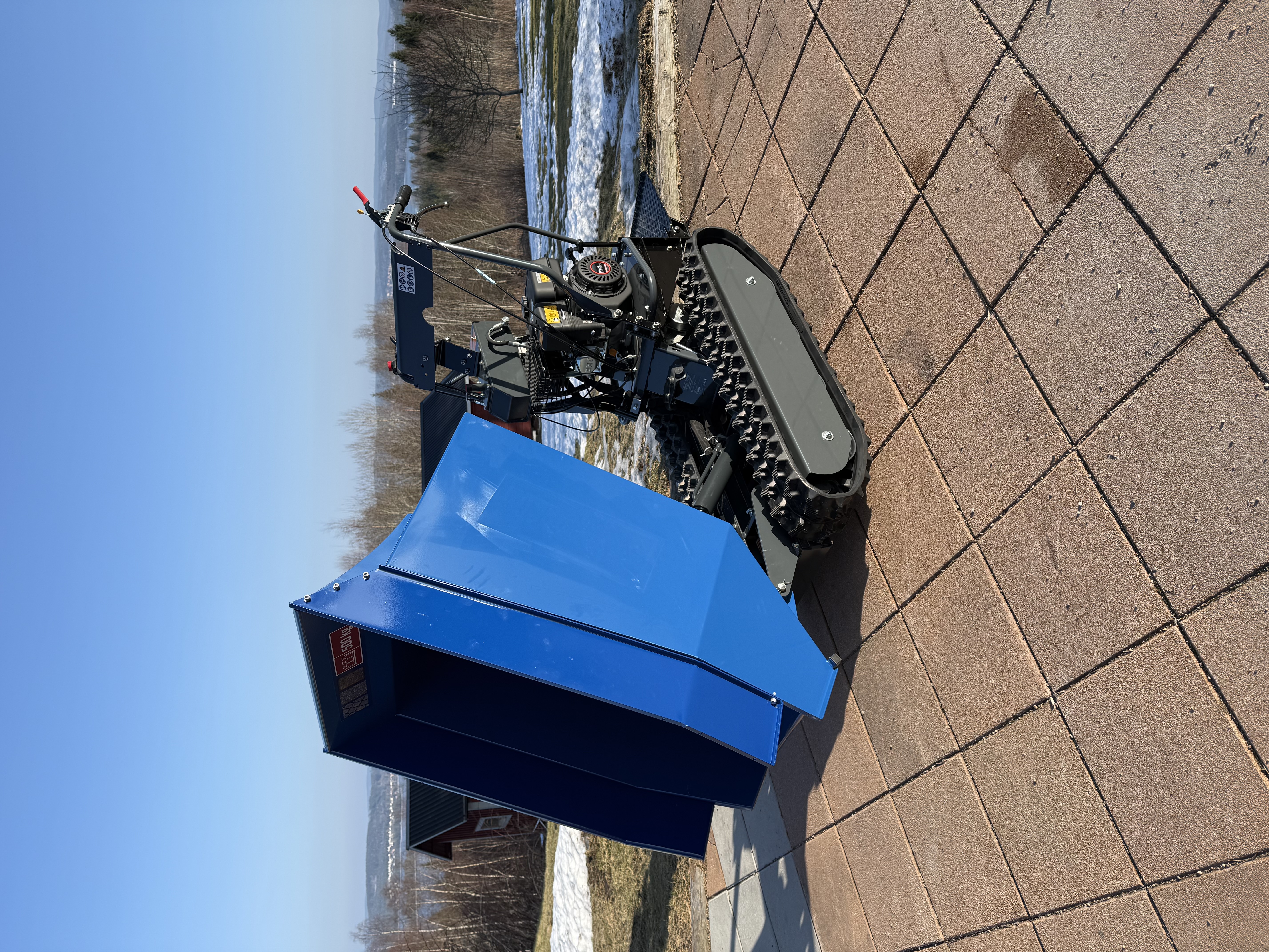 Minidumper bandgående 500kg ink släpvagn