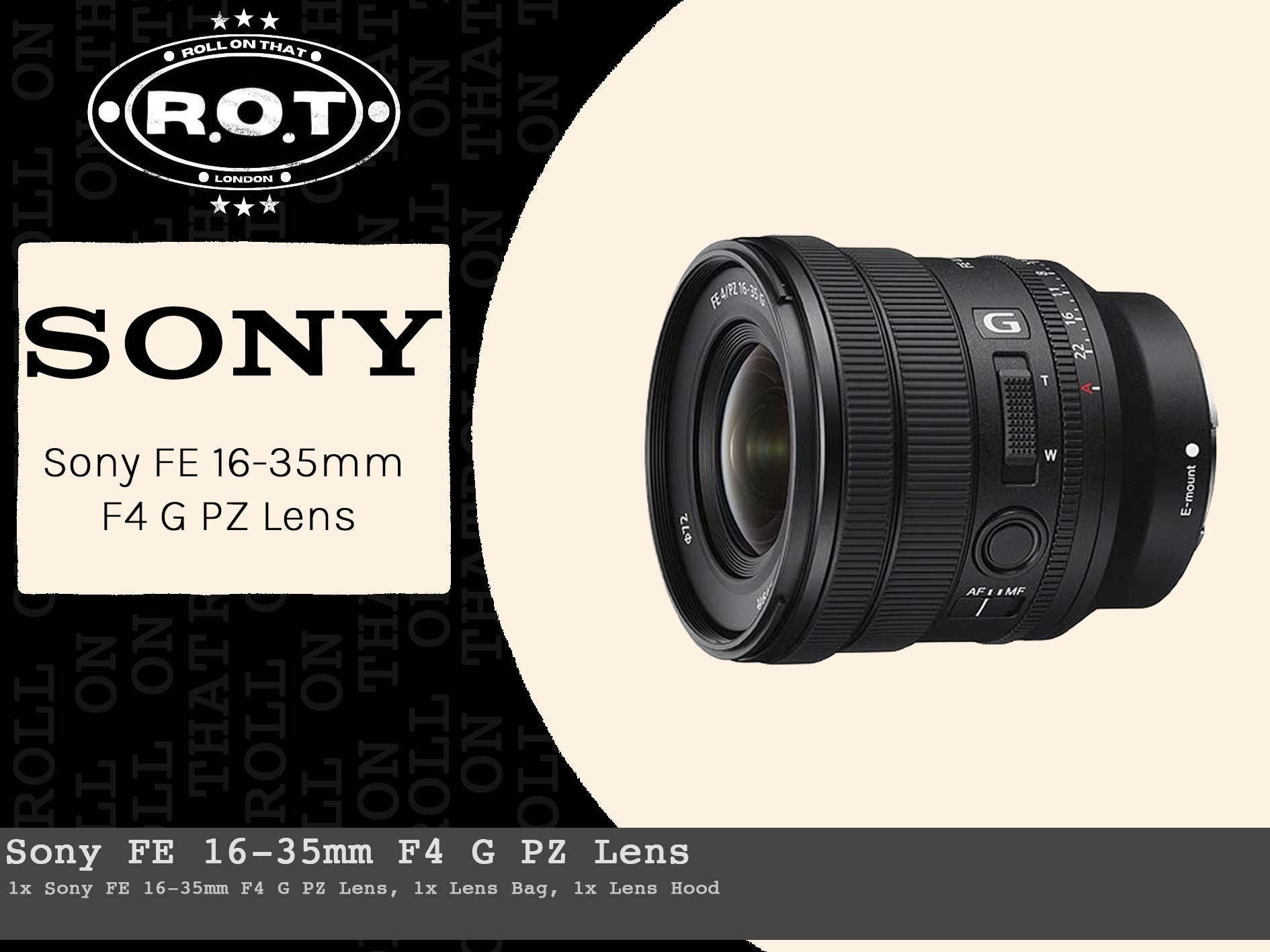 Sony fe 16-35mm f4 g pz lens - e mount 