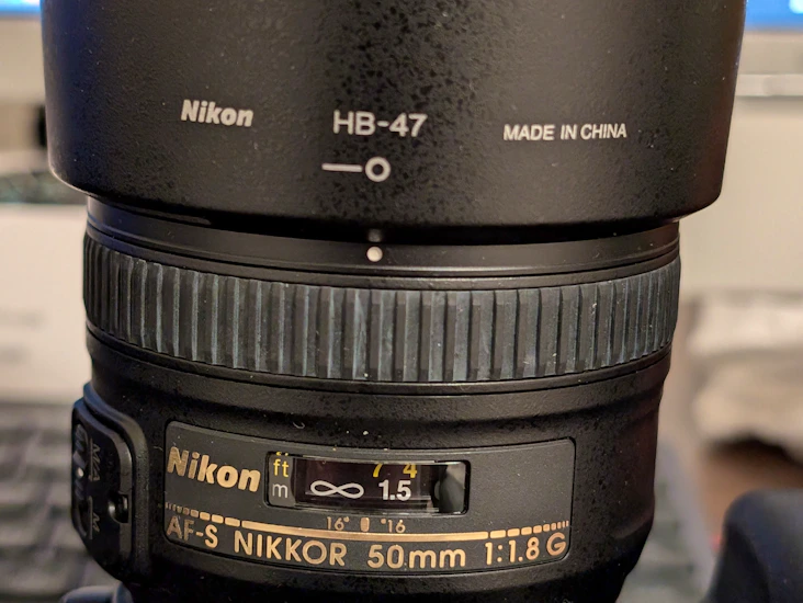 Af-s nikkor 50mm f/1.8g lens