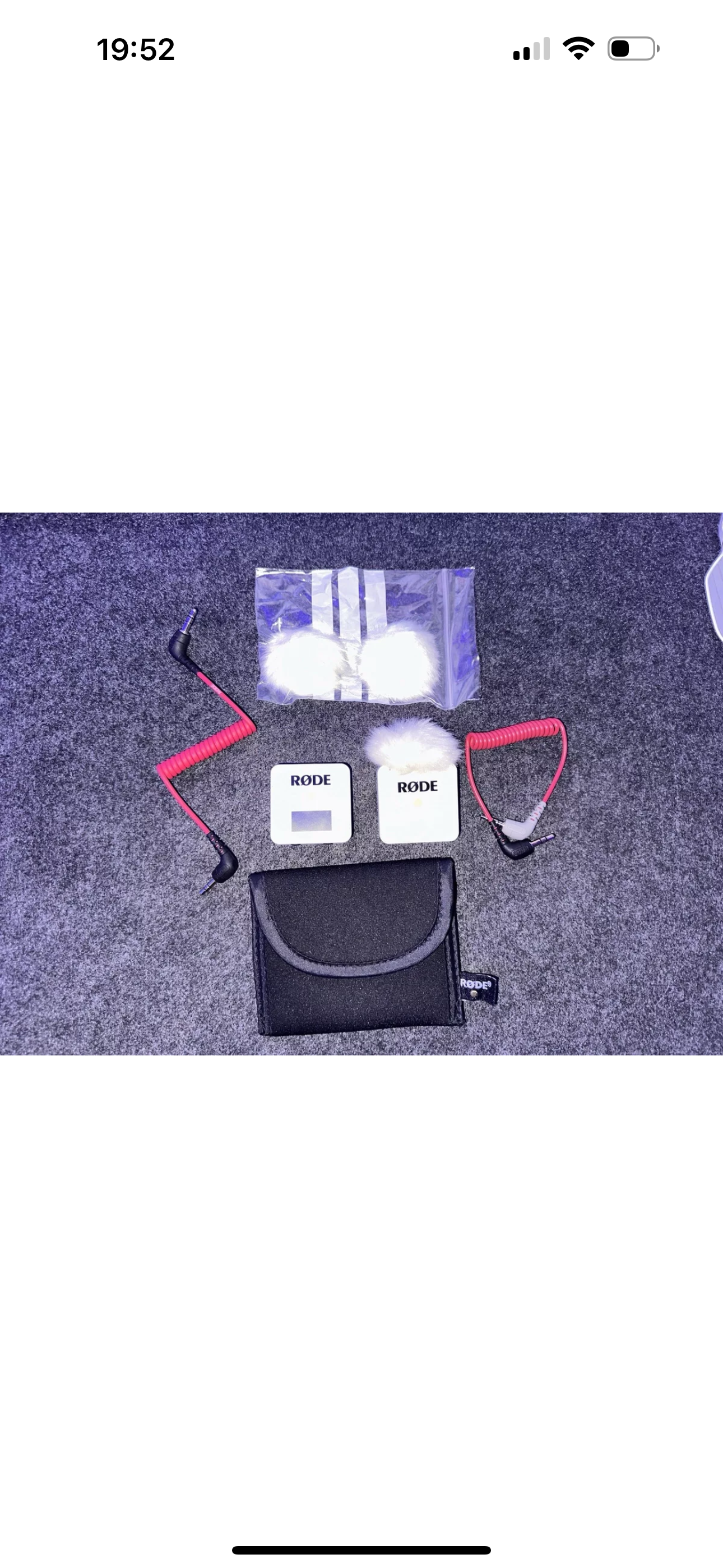 Rode wireless go 2.4ghz microphone system limited edition white