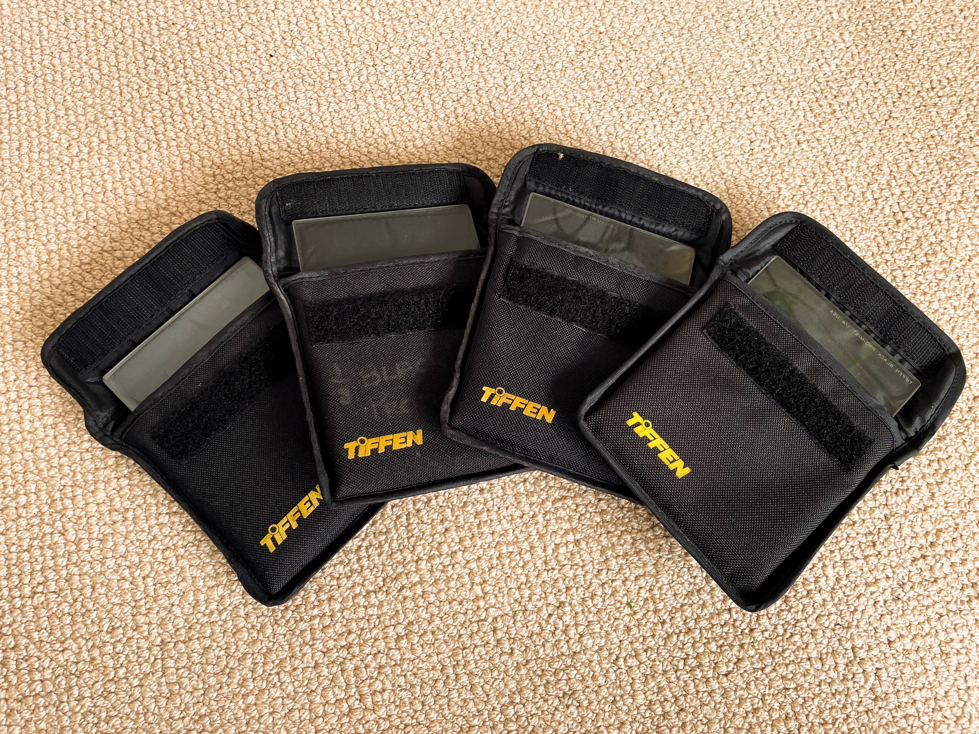 Tiffin black pro mist 4x4 filter set (1/8, 1/4, 1/2, 1)