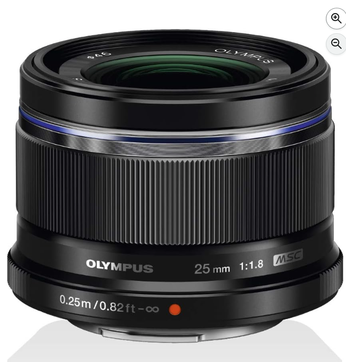 Olympus 25mm f/1.8 msc (prime)