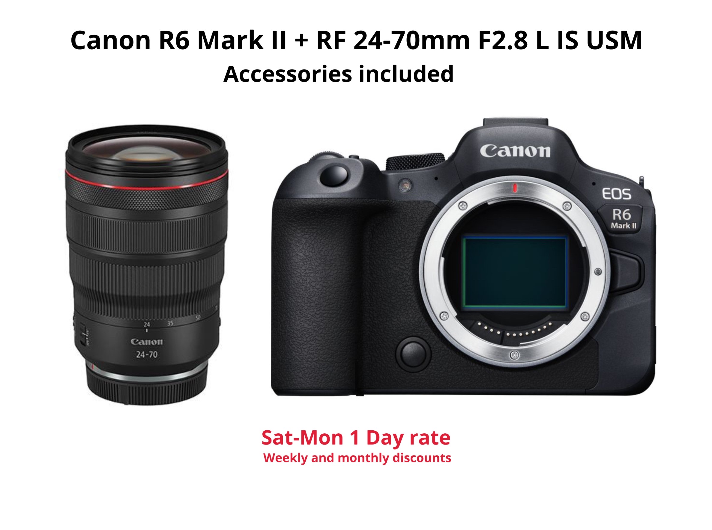 Canon r6 mark ii + rf 24-70mm f2.8