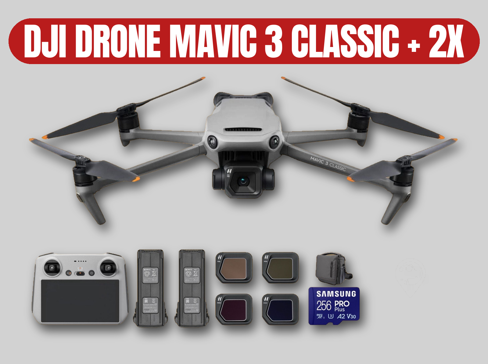 Dji mavic 3 classic drone | 2x battery / rc remote / nd filters