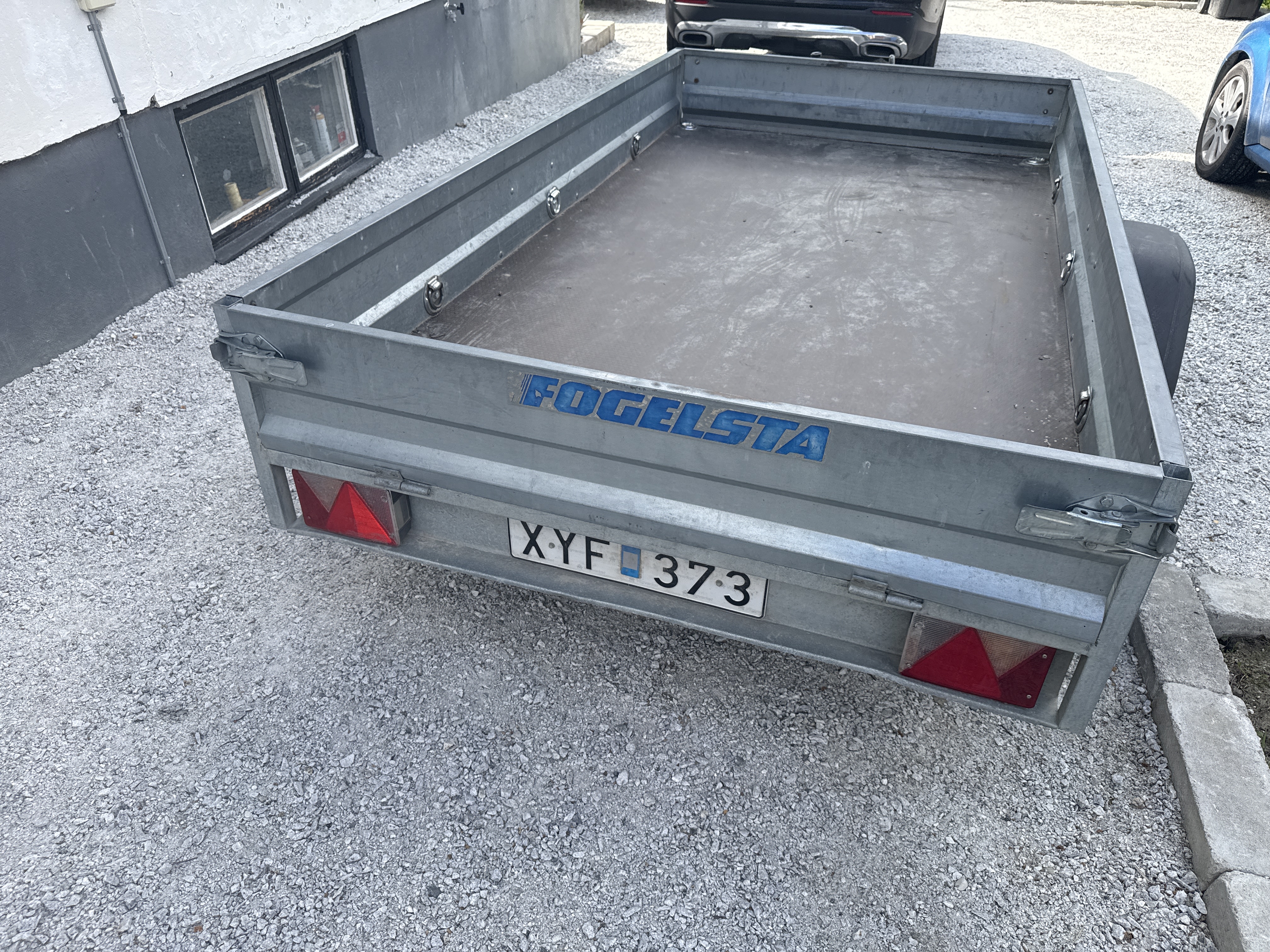 Obromsad släpvagn. total vikt 750 kg