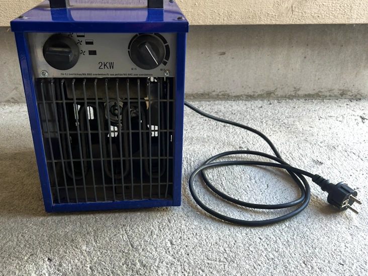 Varmevifte/byggtørker 2kw