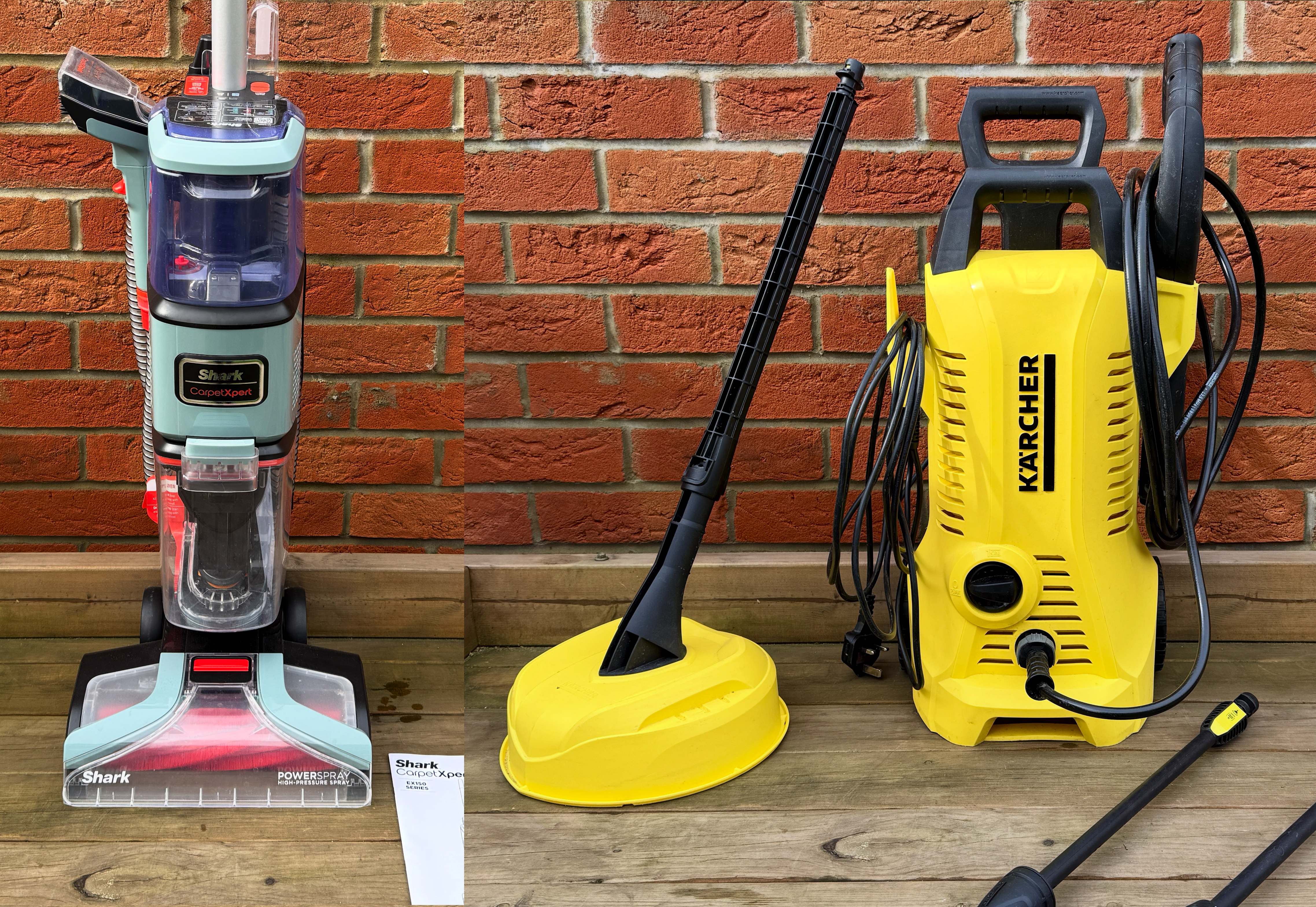 Home cleaning bundle – carpet cleaner & pressure washer – patio & carpet deep clean