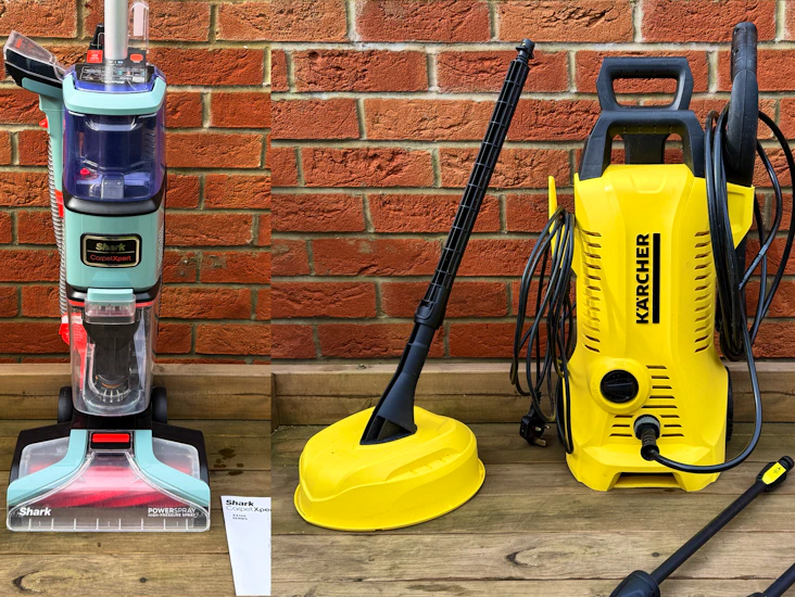 Home cleaning bundle – carpet cleaner & pressure washer – patio & carpet deep clean