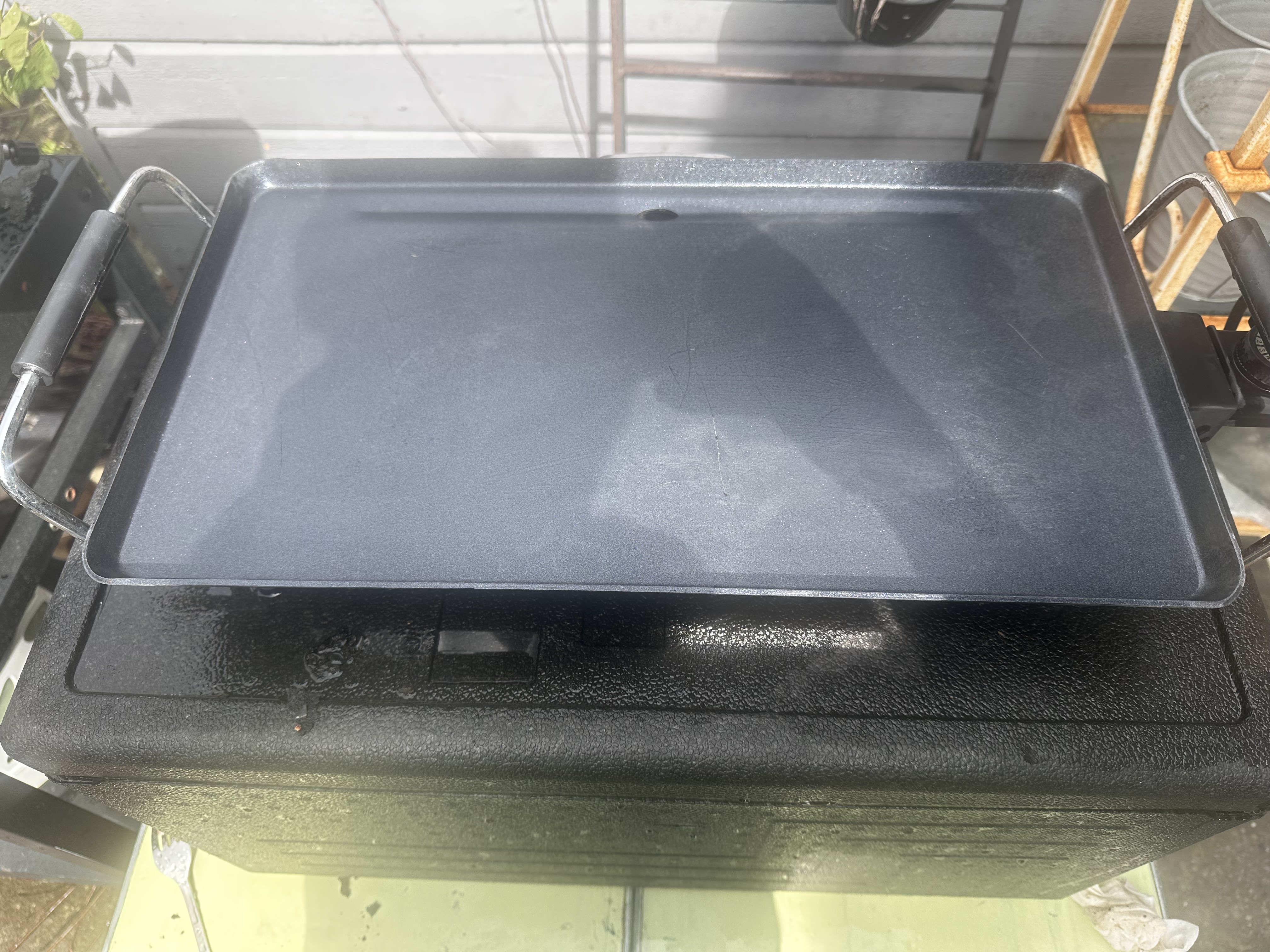 Elektrisk bordgrill med thermostat