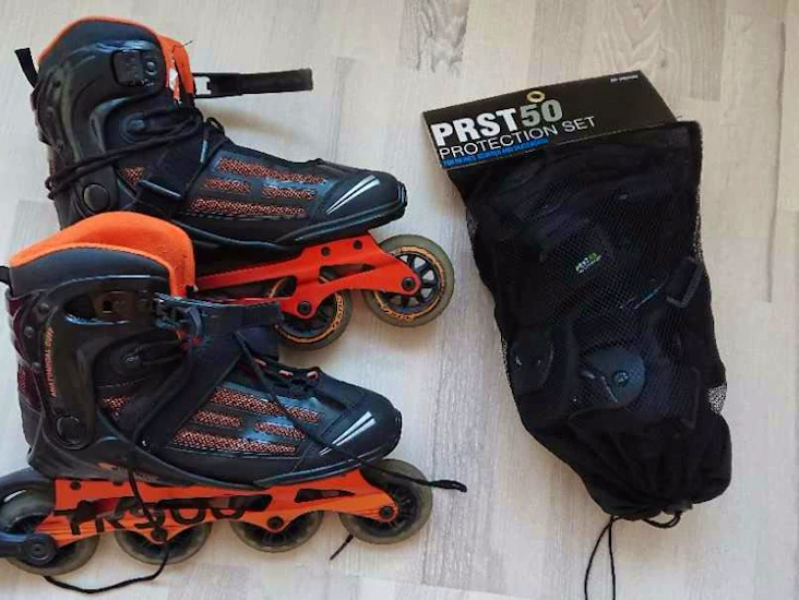 Inlines strl 44 + knäskydd