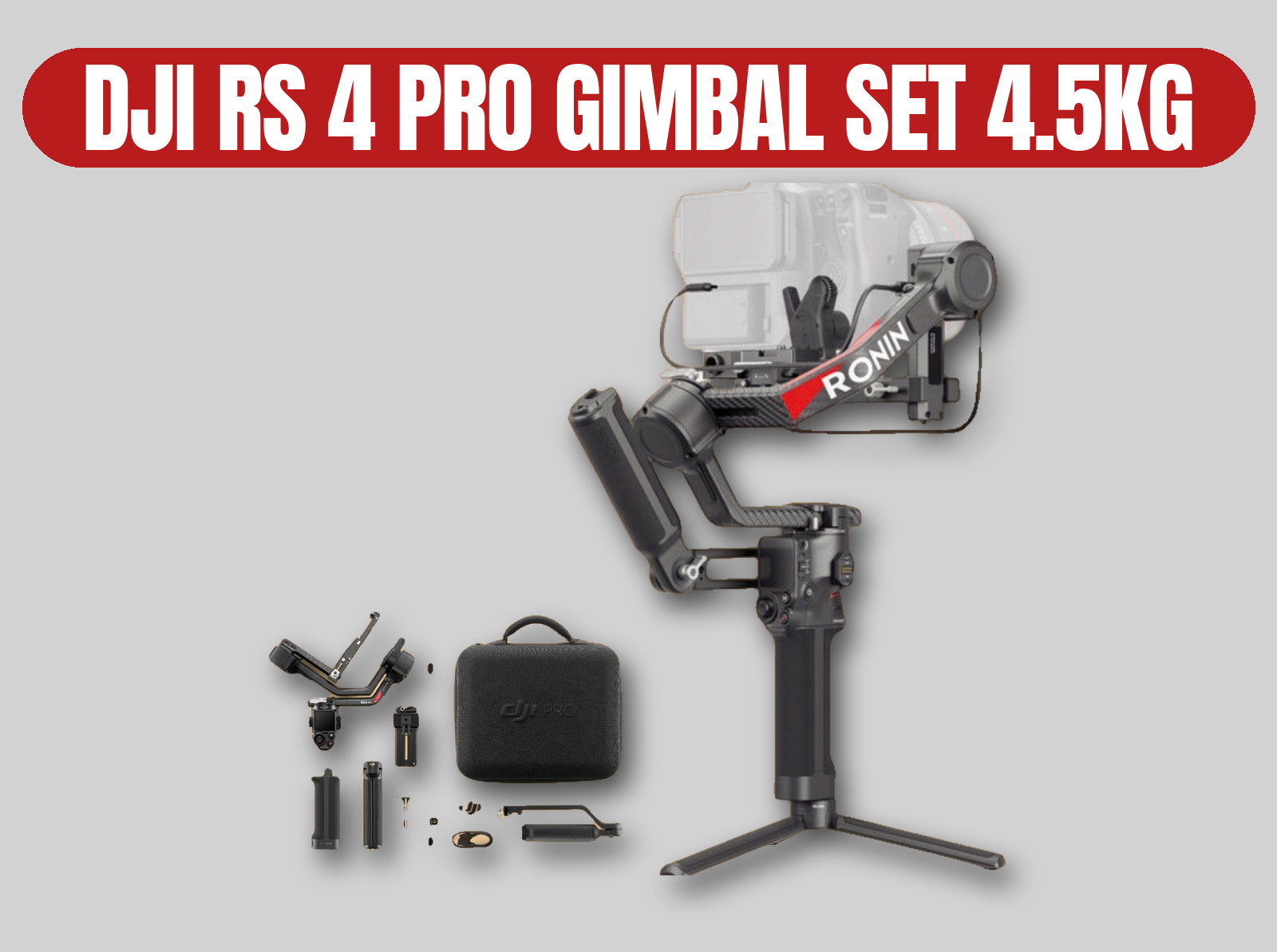 Dji rs 4 pro gimbal set | 4.5kg payload / stabilizer / ronin