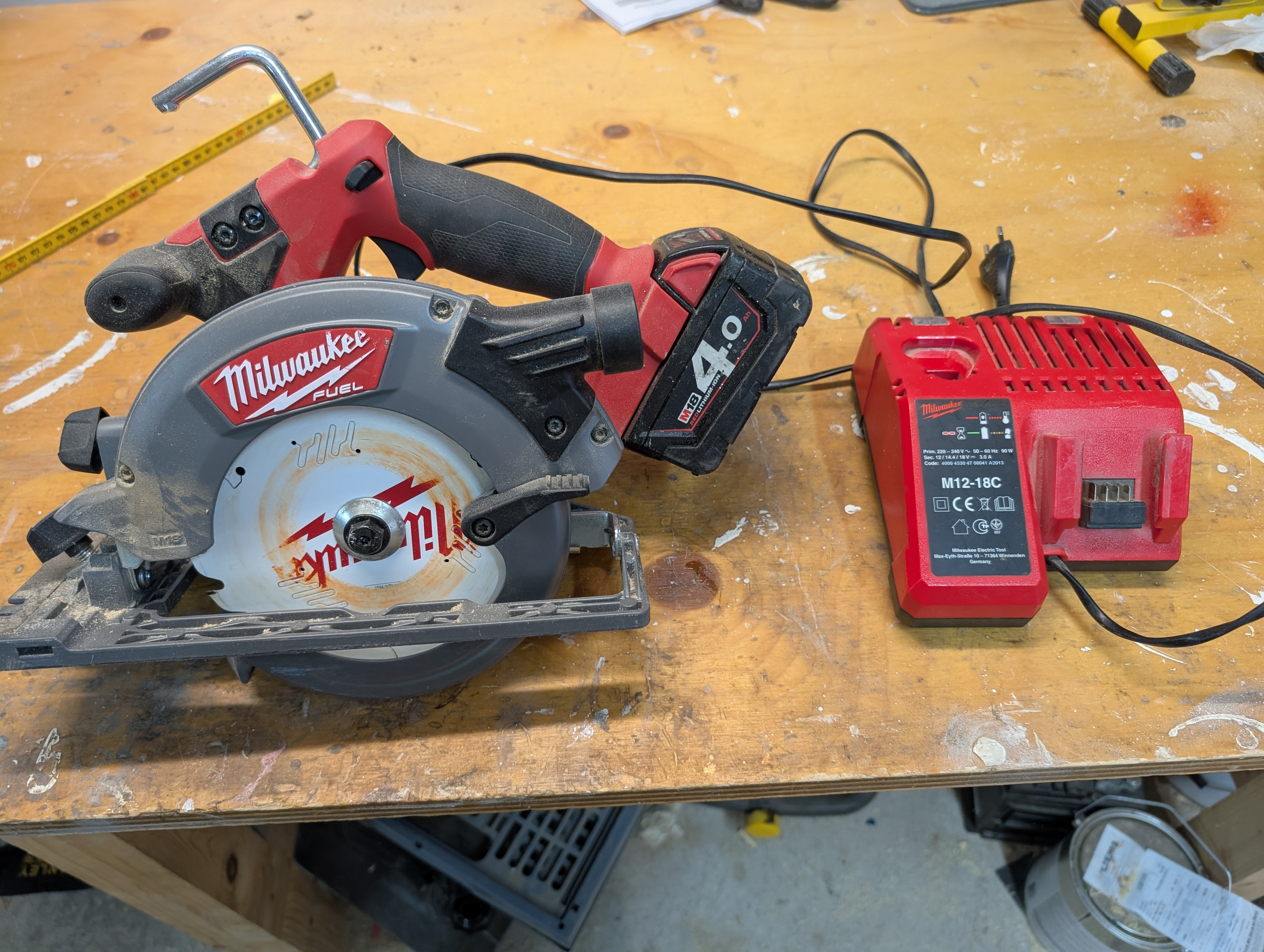 Milwaukee batteridriven cirkelsåg