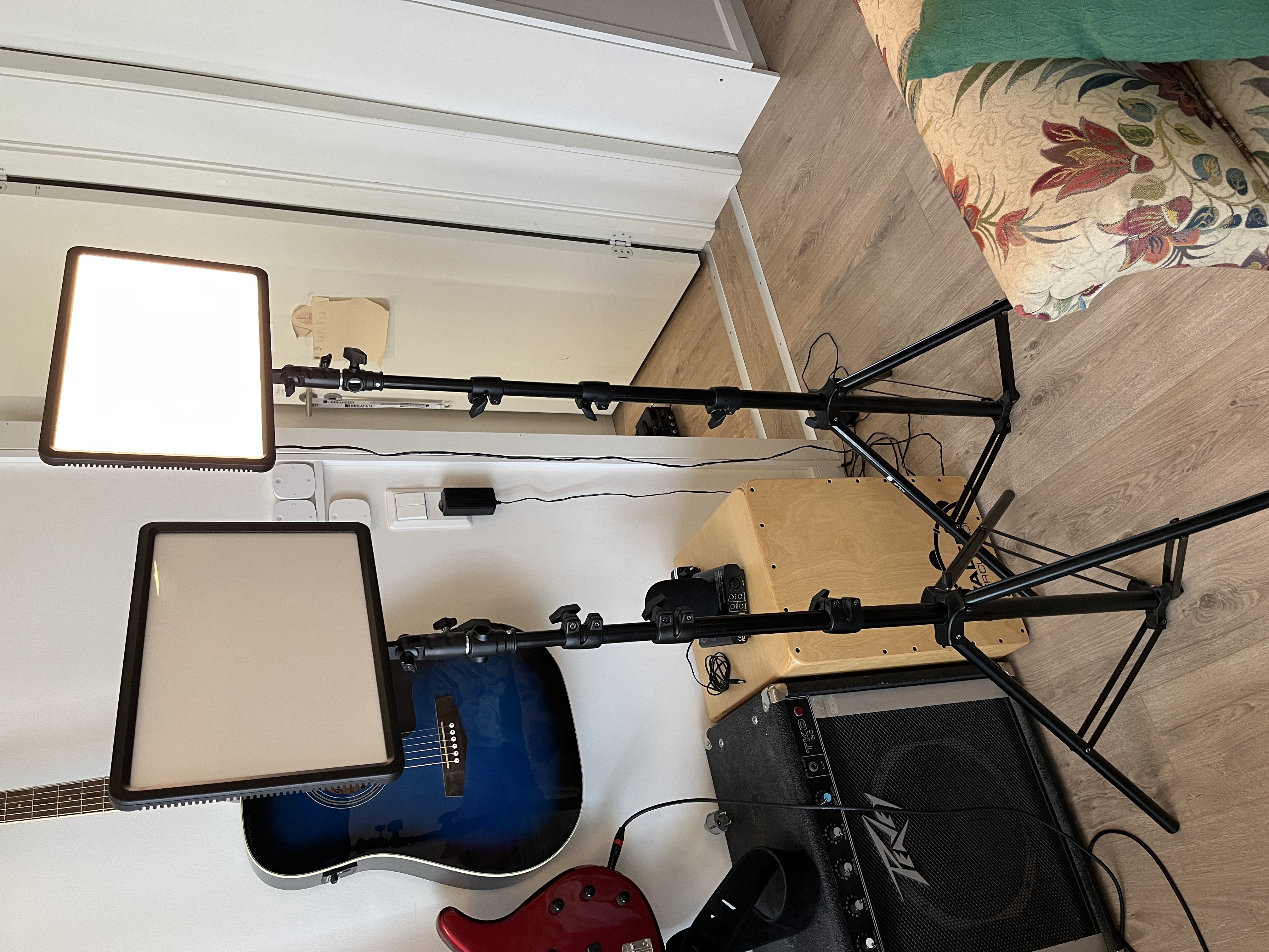 Studiobelysning! 2st godox ledp260c + stativ
