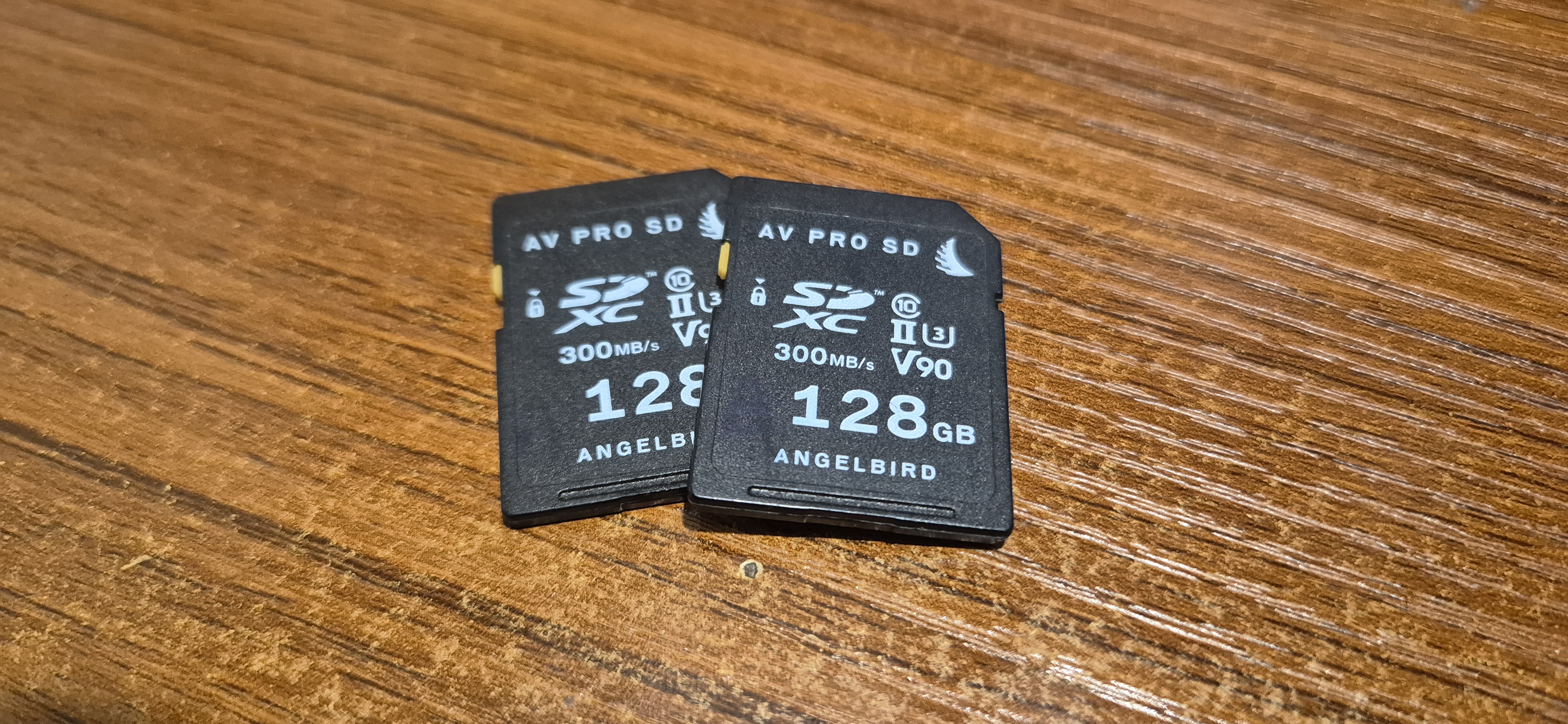 2x 128gb v90 angel bird sd cards