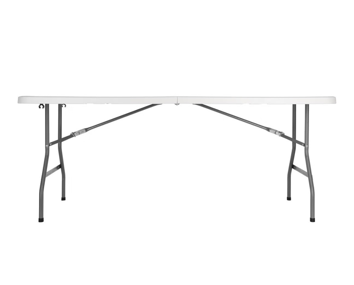 Sammenleggbart bord utendørs, 180 x 73 cm 