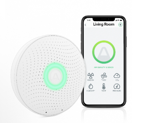 2stk airthings radonmåler og luftkvalitet