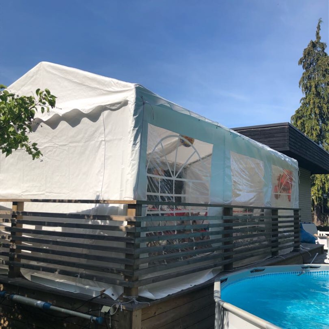 Partytält 3x6m 