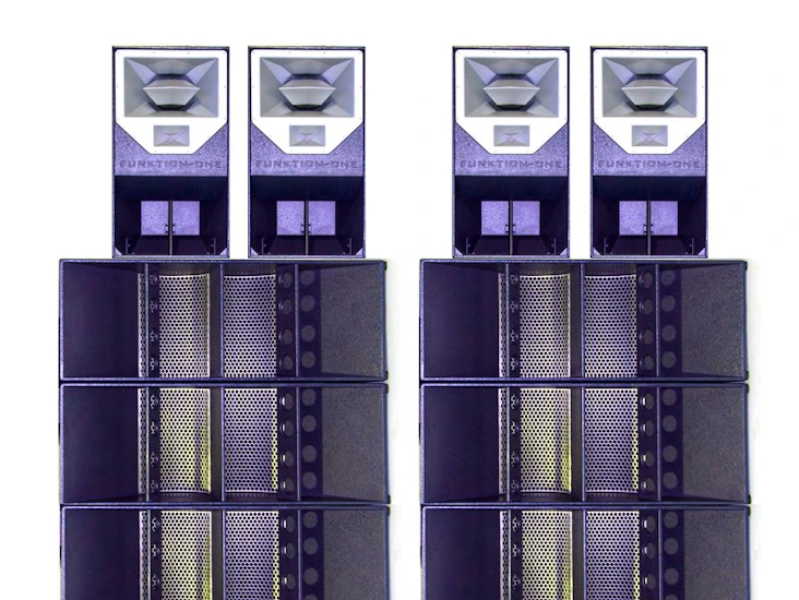 Funktion-one sound system d (~600 capacity)